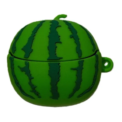 For Huawei FreeBuds 7 Silicone Earbuds Case Cartoon Pattern with Anti-Loss Buckle Protective Cover - Watermelon