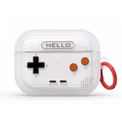  For AirPods Pro 3 TPU Case Gamepad Design Shockproof Earphone Cover - Transparent