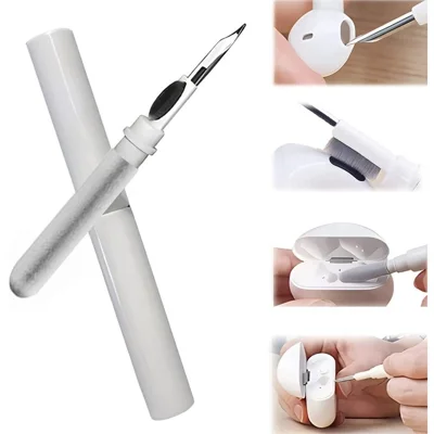Bluetooth-kompatibler Reinigungspen für Ohrhörer mit weichem Mikrofaser-Pinsel, Reinigungsset für AirPods, Kleinteile und Löcher, Kamerareiniger