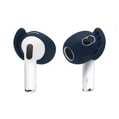 Для наушников AirPods 3 (2021), силиконовые накладки на ушные вкладыши, противоскользящие, чехол-накладка для беспроводной гарнитуры - Ночная синь