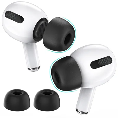 AHASTYLE WG28 1 Paar Ohrstöpsel aus Gedächtnisschaum für Apple AirPods Pro / Pro 2, Ersatz-Ohrpassstücke, Größe: M