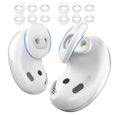 AHASTYLE PT132 For Samsung Galaxy Buds Live 6 Pairs S / M / L Replacement Earbuds Tips Anti-slip Silicone Bluetooth-compatible Earphone Eartips - White