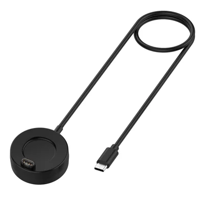 For Garmin Forerunner 265 / 265S / 965 / 955 / Fenix 5 / 6 / 7 Charging Dock Type-C Watch Charger with 100cm Cable