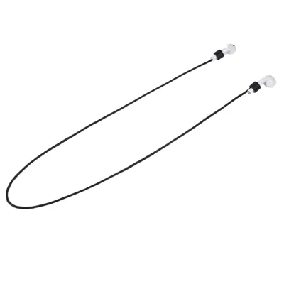 Силиконовый ремешок длиной 70 см для Apple AirPods, шнурок-удлинитель для наушников с Bluetooth, предотвращающий потерю, черный, для активного отдыха