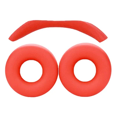 1 Pair Soft Silicone Earmuff for Sony WH-CH520 Cushion Replacement with Headband Cover - Red
