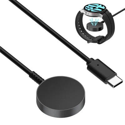 Watch Charger for Samsung Galaxy Watch6 / 6 Classic / Watch5 / 5 Pro / Watch4 / 4 Classic Fast Wireless Charging Dock with Type-C Cable
