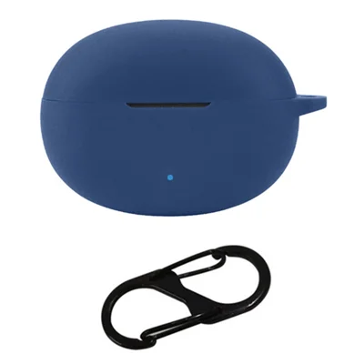 For Honor Wingcloud X5s Pro Bluetooth-compatible Earphone Silicone Case Protective Cover - Dark Blue