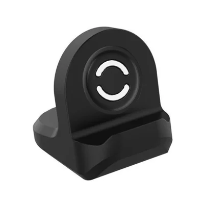 For Suunto 9 Peak Charger Stand Anti-Slip Smart Watch Silicone Charger Holder - Black
