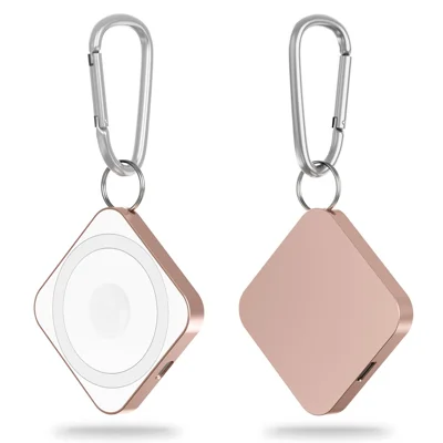 3 in 1 Magnetic Wireless Charger 15W Fast Charging Dock for iPhone/Apple Watch/AirPods - Rose Gold