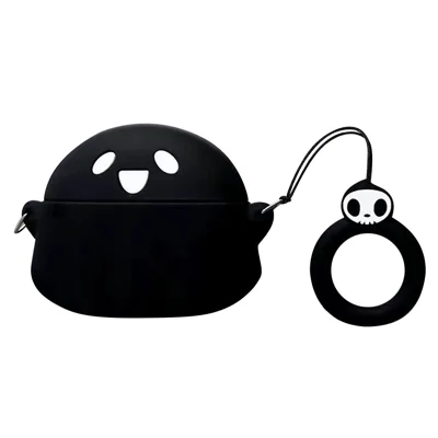 No.2 For Huawei Honor Earbuds X3 Bluetooth-compatible Earphone Sleeve Headphone Silicone Case - Black Ghost