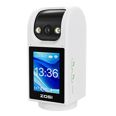 ZOSI 2.8 Inch Large Screen WiFi HD Smart Indoor Monitor Camera Two Way Audio Night Vision Security Camera - US Plug