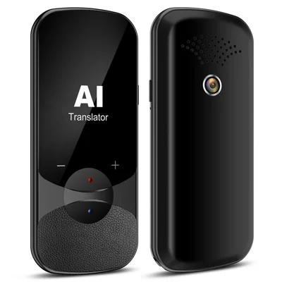 VORMOR T11 Smart Translator 2.4-inch HD Touch Screen 4G Portatile Traduttore Supporta Registrazione/Foto/Traduzione Offline Traduttore Portatile per l'Apprendimento delle Lingue - Nero