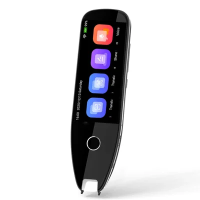 MX7 Smart Offline Scanning Translation Pen 3.5 Inch Photo Scanning Pen Global Voice Interpreter Pen Voice-to-Text Transcription