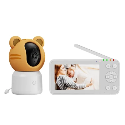 C7-A Pantalla IPS de 4.5 pulgadas, monitor para bebé WiFi con detección de llanto, audio bidireccional, visión nocturna, cámara para niñera con canciones de cuna incorporadas