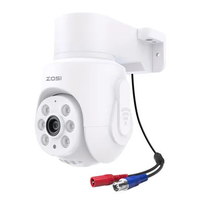ZOSI 5MP 3K PTZ Security Camera Compatible with Zosi 5MP  /  4K CCTV DVR 360 Degree Pan 90 Degree Tilt HD TVI Wired Outdoor Indoor 65ft Infrared Night Vision One Way Audio Safety Camera