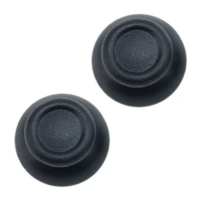 2 Stück für Sony PlayStation 4 Joystick-Kappe Ersatz-Thumbstick rutschfeste strukturierte Spielcontroller-Reparaturzubehör – Schwarz