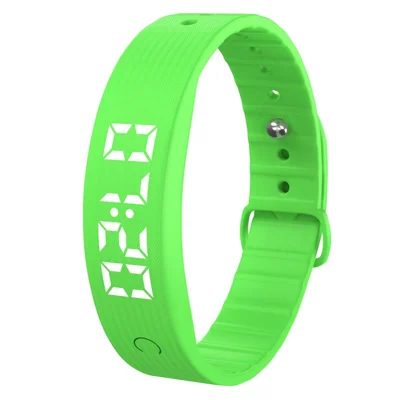 W5SV Smart Bracelet with Vibrating Alarm, Sleep Monitoring Digital Display Electric Watch - Green
