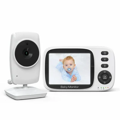 MC632A 3.2 inch Screen Baby Monitor 2 Way Voice Talk Temperature Monitoring Baby Security Camera - US Plug