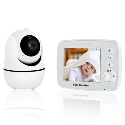 SM32PTA 3.5-inch Baby Monitor Two-Way Audio Night Vision Surveillance Camera - EU Plug