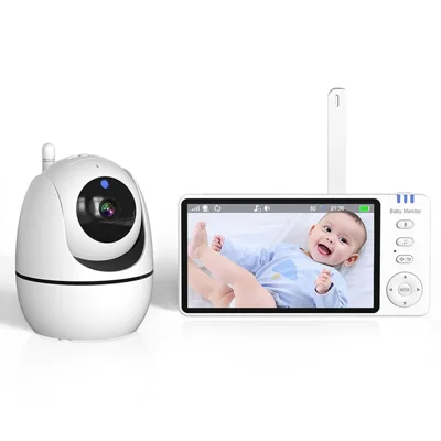 ABM501 5 Inch Video Baby Monitor 2.4G Wireless Two Way Audio Night Vision Security Camera - US Plug