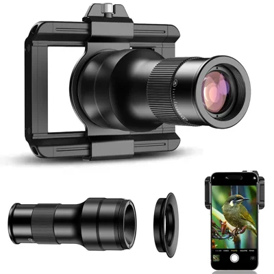APEXEL APL-TM6 2 In 1 Telephoto Macro Lens Observation 6X Telescope Lens for Smartphones