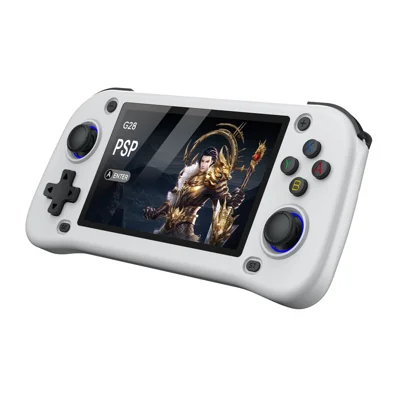 G28 128G Handheld Game Console 4.3 Inch HD IPS Screen Retro Arcade Game Device - White