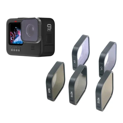 Optical Glass ND16 Lens Filter Lens Protector Filter Neutral Density Lens for GoPro Hero 9 Black / 9 / 10 / 11 / 12 / 13