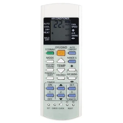 A75C3706 For Panasonic Air Conditioner Remote Control Ergonomic Replacement Wireless Controller