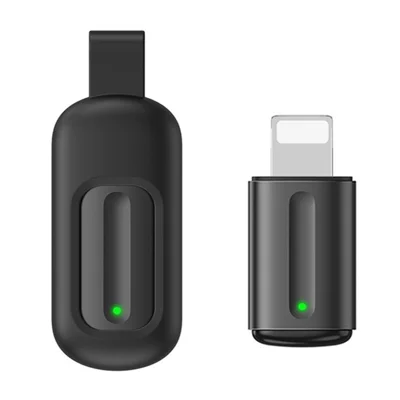 Adaptateur de contrôleur IR miniature EKX5S-L, télécommande smartphone, blaster IR portée longue 8 m, pour climatiseur, téléviseur - Noir / iP