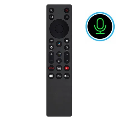 RC813A FMB1 Fernbedienung für TCL TV mit Sprachsteuerung, Reichweite bis 10 m, Ersatzfernbedienung für Fernseher