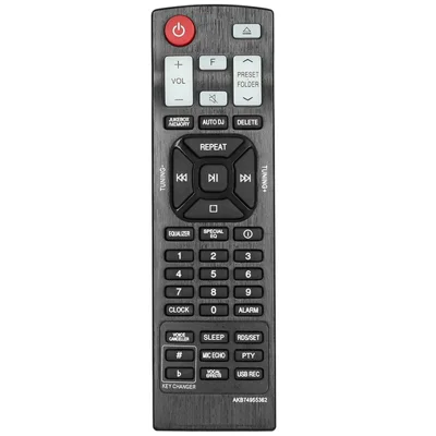AKB74955362 For LG Audio Speaker Player Remote Control Infrared IR Universal CD Home Audio System Controller - Black