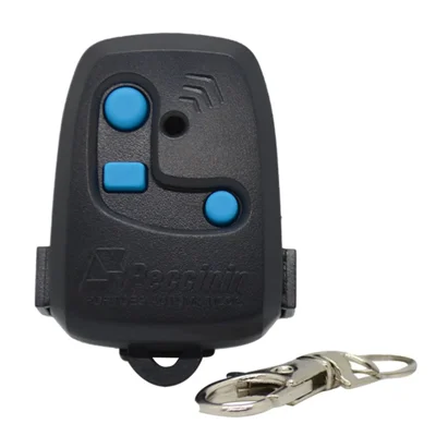Controlo Remoto 433,92 MHz para Portão Eletrónico Automático Peccinin, Comando Sem Fios com 3 Botões, Controlador Remoto - Preto