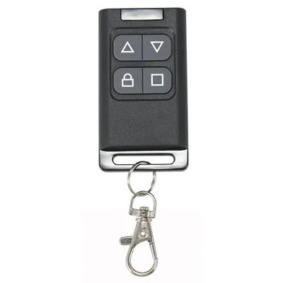 Controlo Remoto de Cópia de 433MHz com 4 Botões, Controlo Remoto de Clonagem para Porta de Garagem com Duplo Canal e Casa Inteligente - Preto Cinzento / Cima e Baixo