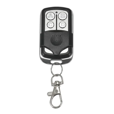Controlo Remoto Universal 433MHz com 4 Botões em Metal, Controlador sem Fios para Porta de Garagem, Portão e Porta Enrolável
