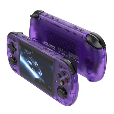 R36H Pro Max 128GB Open Source WiFi Handheld Gaming Console 4.2 Inch HD Screen PSP Emulator Game Machine - Purple