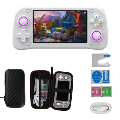 XF43 128GB Open-Source Handheld-Spielkonsole 4,3-Zoll-HD-Bildschirm TV-Ausgang 20+ Emulatoren Retro-Spielgerät - Weiß