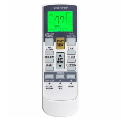 AR-RY12 Infrared Remote Control with Backlit for Fujitsu Air Conditioner 10m Range LCD Display Controller Replacement