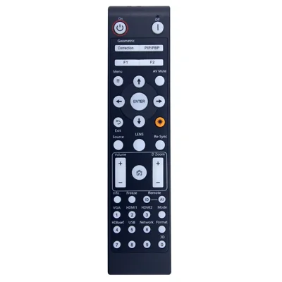 IR2508 Ergonomic Infrared Remote Control for Optoma Projectors, 10m Unobstructed Range, Battery Powered