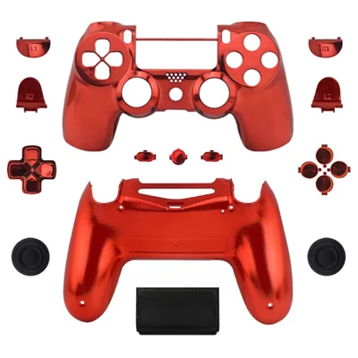 DATA FROG til Sony PS4 Slim PS4 JDM-040-controller greb kabinet dæksel knapdæksel - Rød