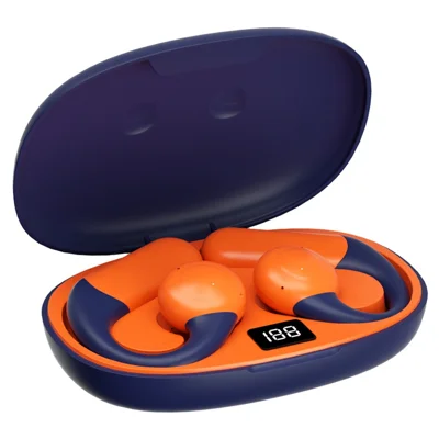 SHINECON QH-003 OWS Non-In-Ear Bluetooth-compatible 5.3 Music Earphone Ear Hook ENC Noise Reduction Headset - Orange