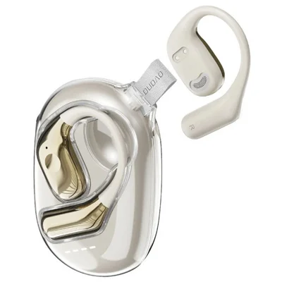 DUDAO U17Max OWS Bluetooth-compatible Earphone Ear Hanging Touch Sports Music Calls Headset - Apricot