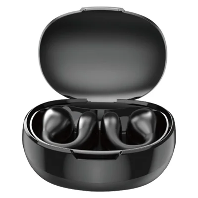 DUDAO U17 Ear Clip Bluetooth-compatible Earphone Bone Conduction Wireless Stereo Music Headset - Black