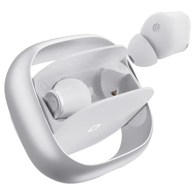 Bulk Purchasing G20-D TWS Bluetooth-compatible Earbuds Bean Shape In-Ear Headphones with Flip Charging Case - White