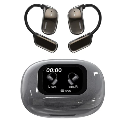 JM16 OWS Bluetooth-compatible Earphones Air Conduction Sport Wireless Ear Hook Music Call Headset - Grey