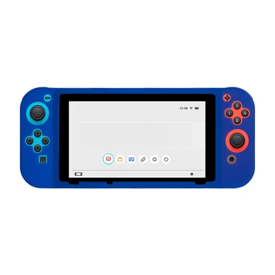 For Nintendo Switch Silicone Protective Case Handheld Game Console Shockproof Cover - Blue
