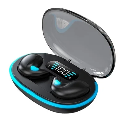 X55 TWS Wireless Bluetooth-Compatible Earbuds Intelligent Noise Reduction Sweatproof Sports Headphones - Black