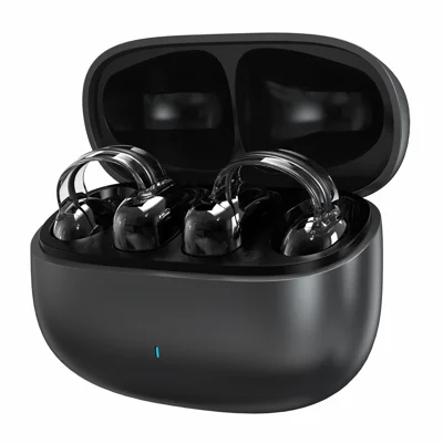 YX59 Open Ear OWS Clip On Wireless Headphones Noise Reduction Bluetooth-Compatible Earbuds - Black