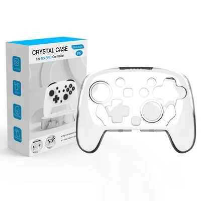 For Nintendo Switch 2 Pro Game Controller Crystal Clear Protective Case PC Shell Transparent Cover