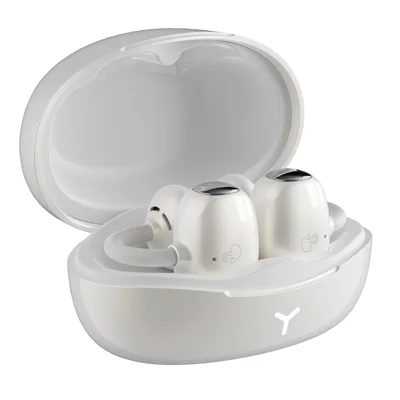 HILEO Hi85 Ear-Clip Wireless Headphones Bluetooth-Compatible Stereo Earbuds Button  /  Touch Operation ENC Earphones - White