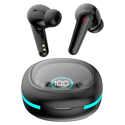 TWS-PLUS 50 Noise Reduction Bluetooth-compatible Earbuds Touch Control In Ear Sports Headphones - Black